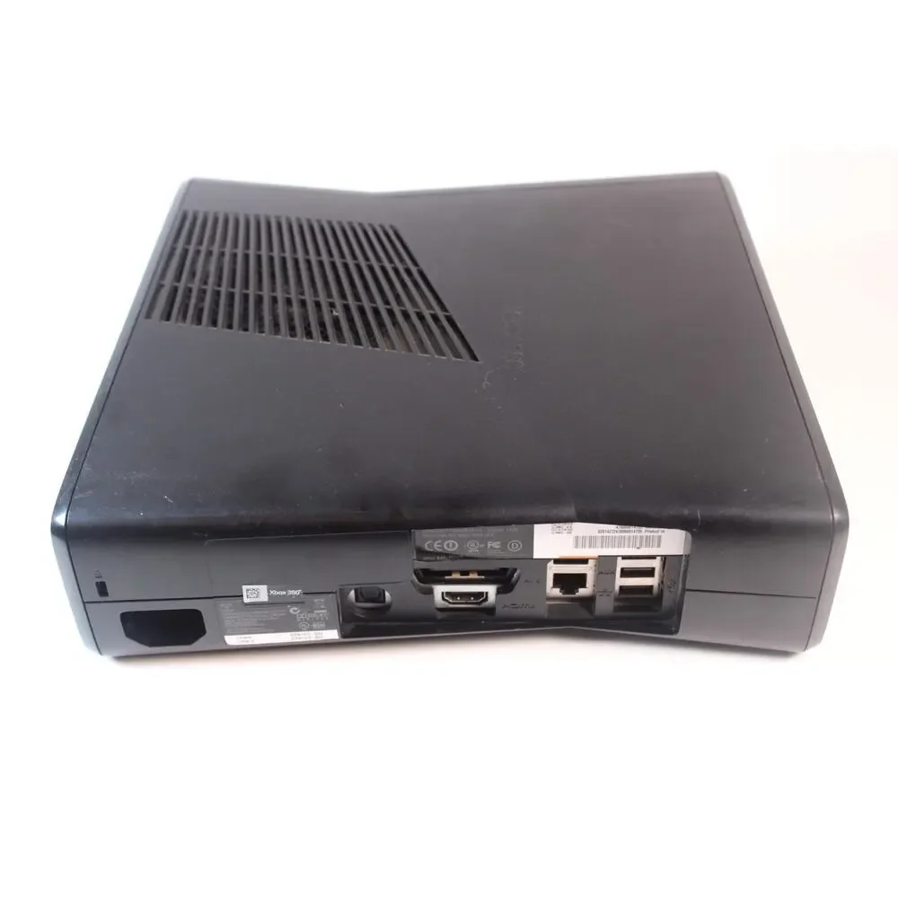 Xbox 360 S Slim Console Bundle/Lot, 5 Games 1 Controller, cords, Tested/works